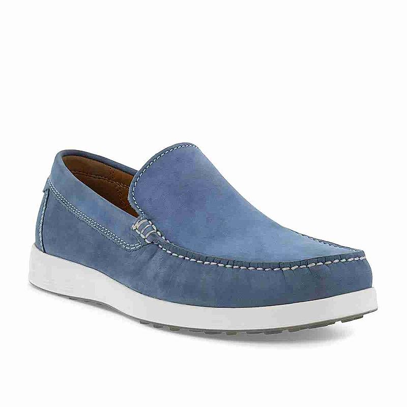 ECCO BLUE MEN S LITE MOC M CASUAL SLIP-ONS