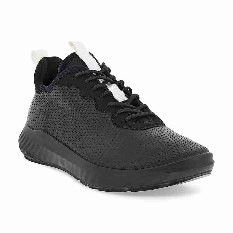 ECCO BLACK WOMEN ATH-1FW LACE-UP SNEAKERS