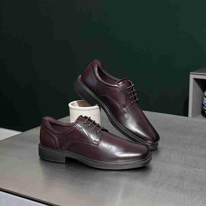 ECCO BROWN MEN HELSINKI 2 FORMAL LACE-UPS