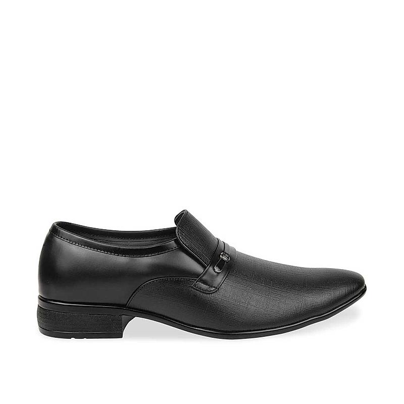 Regal Mens Black Leather Formal shoes