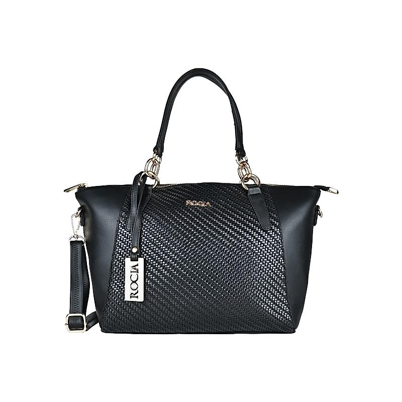 Rocia Black Women Chatai Woven Bag