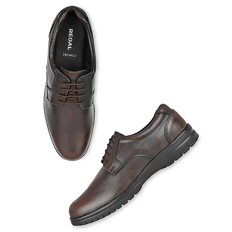 Regal Brown Mens Leather Casual Lace Ups