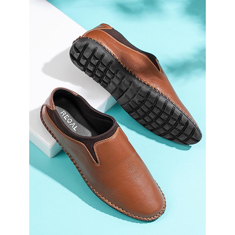 Regal Tan Men Casual Leather Loafers