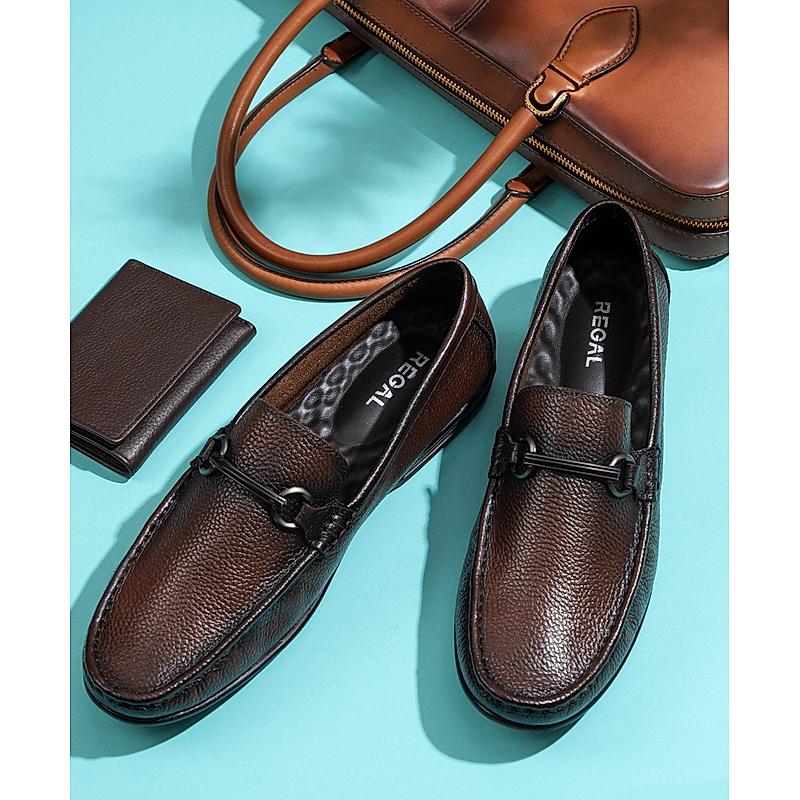 Regal Brown Men Casual Buckled Loafers