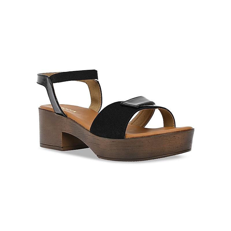 Rocia Black Women Block Heel Sandals