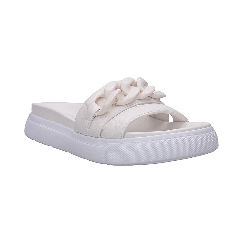 BAGATT WHITE WOMEN DALIA FLATFORM SANDALS