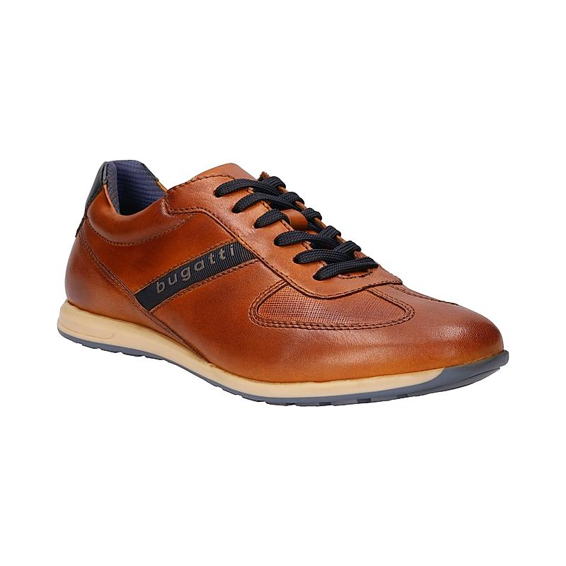 BUGATTI COGNAC MEN THORELLO LACE-UP SNEAKERS