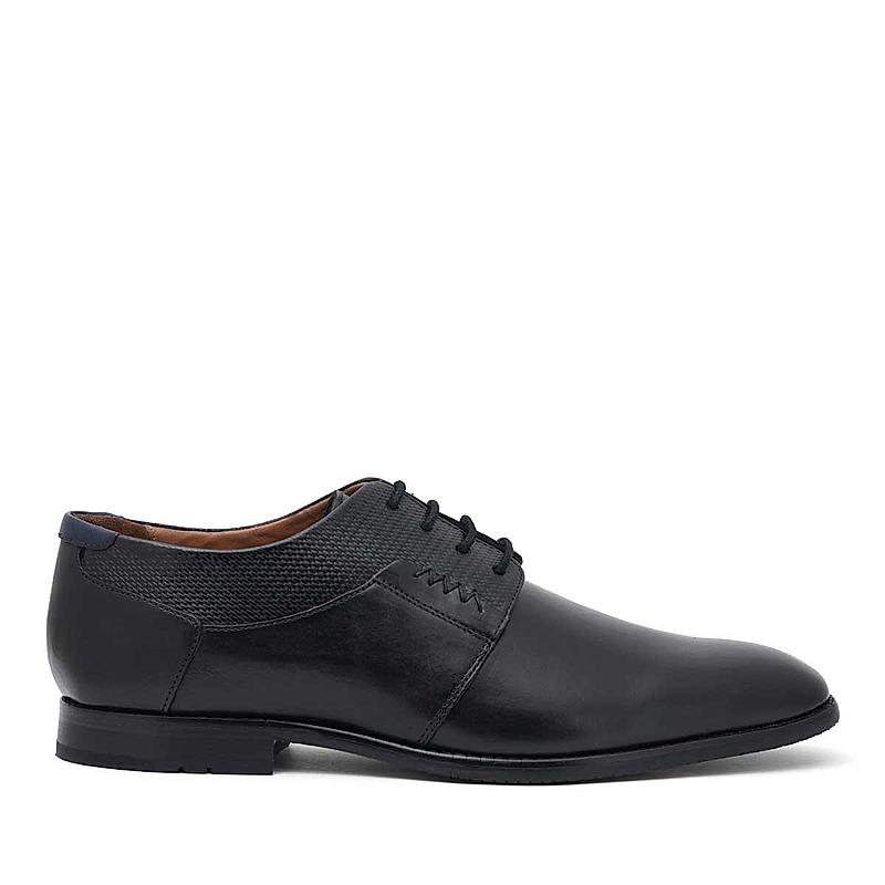 Ruosh Mens Black Colombo Formal Lace Up Shoes