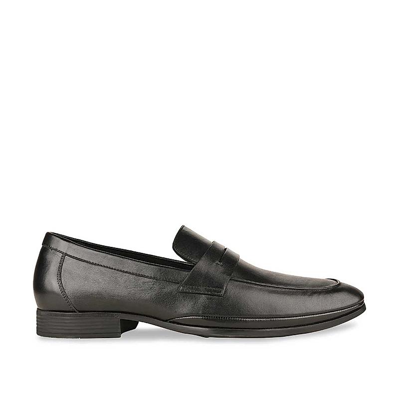 Imperio Black Men Formal Leather Slip On Shoes