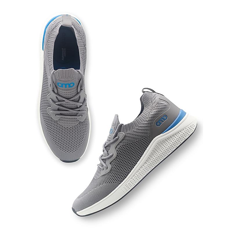 AMP GREY MEN SLIP-ON SNEAKERS