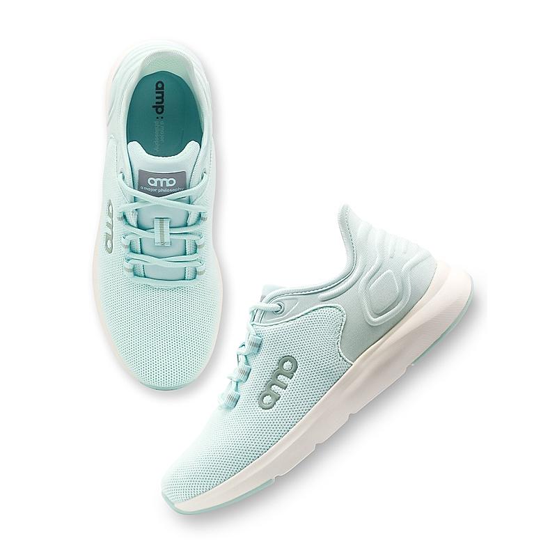 AMP TEAL WOMEN SLIP-ON SNEAKERS