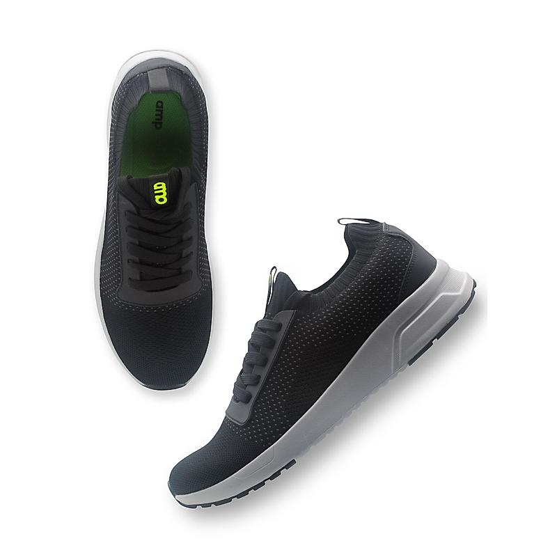 AMP BLACK MEN SLIP-ON SNEAKERS