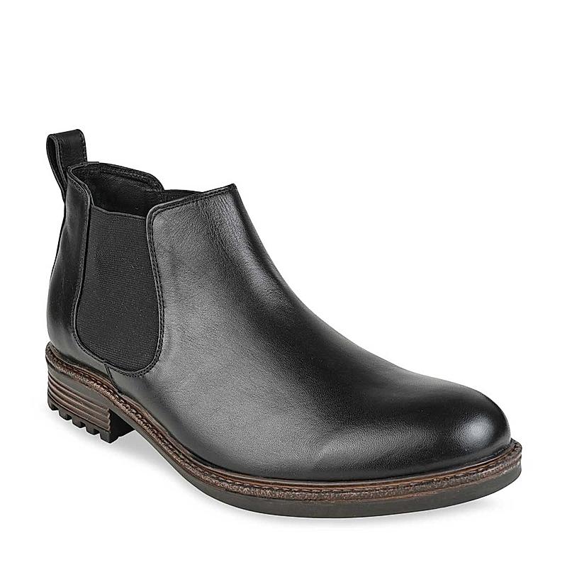 Regal Black Men Leather Boots