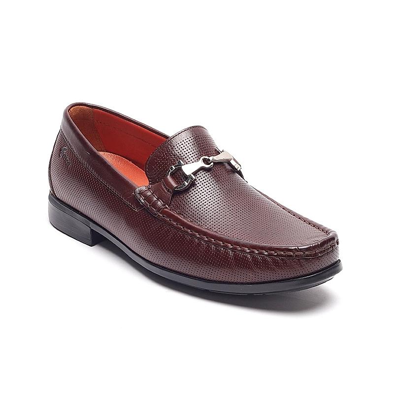 GABICCI BROWN MEN BOYLE LEATHER LOAFERS