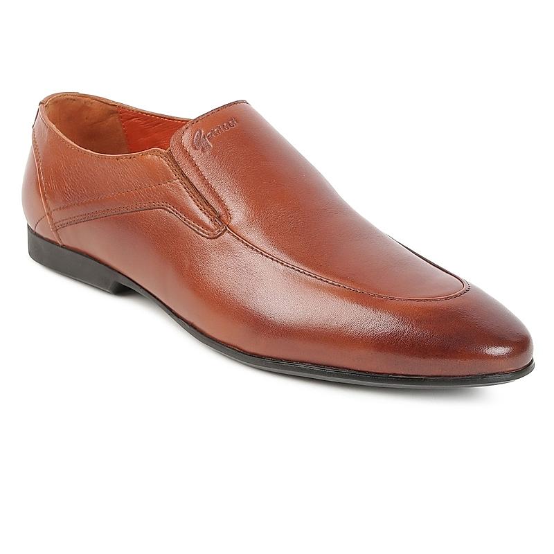 GABICCI TAN MEN RAY MANN FORMAL SLIP ON LEATHER SHOES