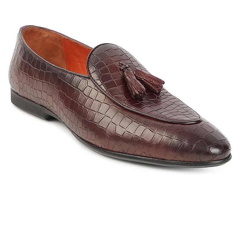 GABICCI BORDO MEN OAK LAND CASUAL SLIP ON LEATHER SHOES