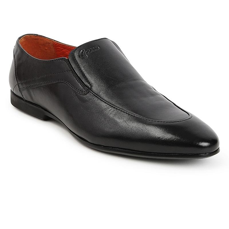 GABICCI BLACK MEN RAY MANN FORMAL SLIP ON LEATHER SHOES