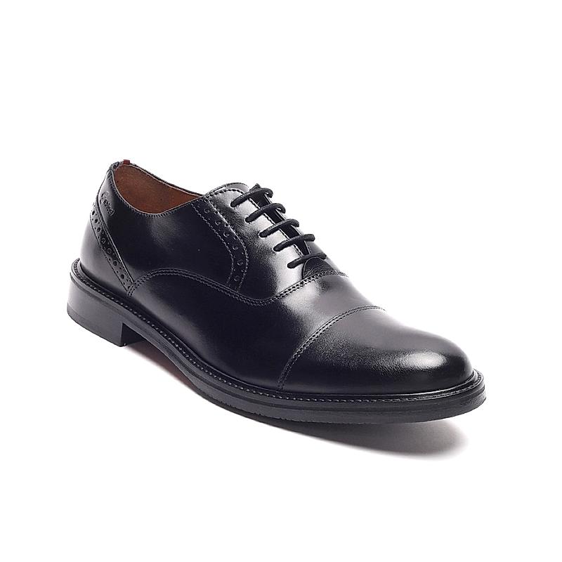 GABICCI BLACK MEN ARISTA OXFORDS FORMAL LACE UP LEATHER SHOES