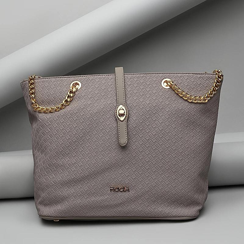 Rocia By Regal Grey Womentextured Tote Bag