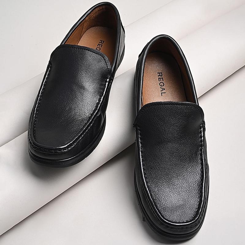 Regal Black Men Casual Driving Loafers