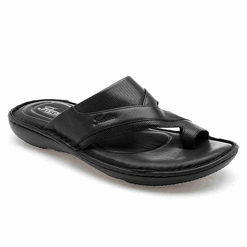 FLORSHEIM BLACK MEN CASUAL FLIP FLOPS