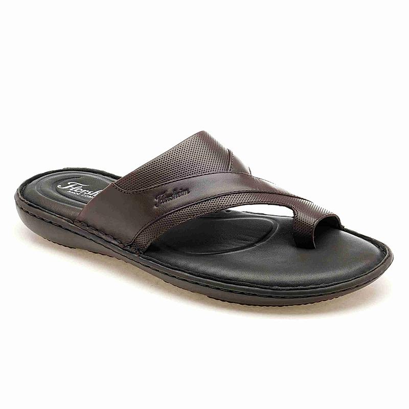 FLORSHEIM BROWN MEN CASUAL FLIP FLOPS