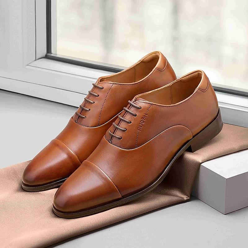 RUOSH TAN MEN FORMAL LACE-UP SHOES