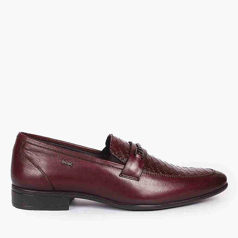 LEE COOPER CHERRY MENS LEATHER FORMAL SLIP-ONS