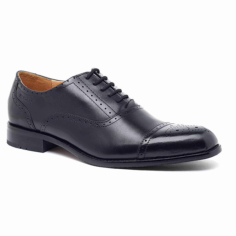 RUOSH BLACK MEN OXFORD SHOES