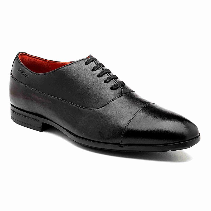 RUOSH BLACK MEN OXFORD SHOES