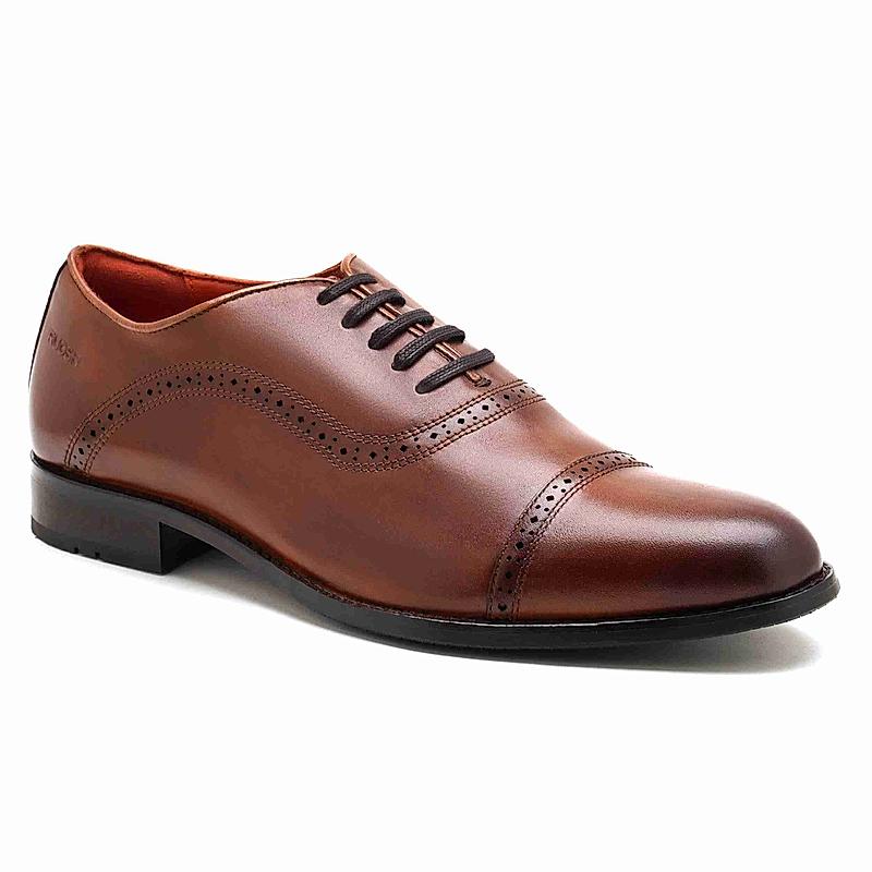 RUOSH LIGHT BROWN MEN OXFORD SHOESS