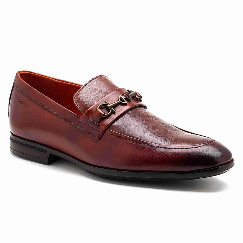 RUOSH LIGHT BROWN MEN FORMAL SLIP-ON SHOES