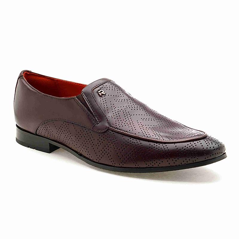 RUOSH BURGUNDY MEN CASUAL SLIP-ON SHOES