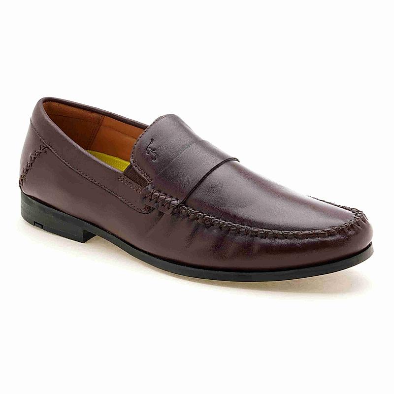 FLORSHEIM BURGUNDY MEN FORMAL FORMAL SLIP ON SHOES