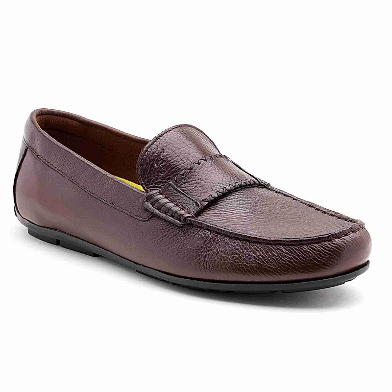 FLORSHEIM BURGUNDY MEN DRIVERS CASUAL SLIP ON SHOES