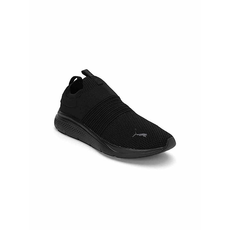 PUMA MEN BLACK SOFTRIDE PRO ECHOFOAM + SLIP ON SNEAKERS