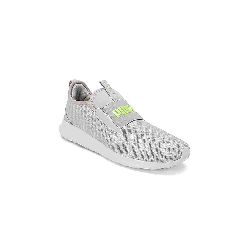 PUMA MEN GREY FLAMECREST SLIP ON SNEAKERS