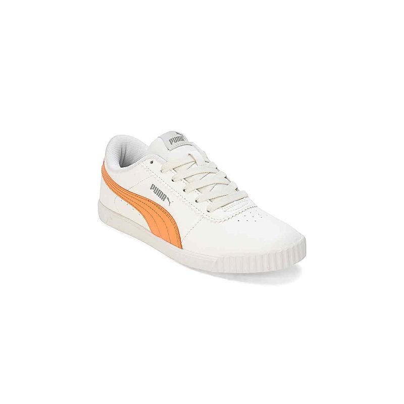 PUMA WOMEN OFF WHITE PROPELLA LACE UP SNEAKERS