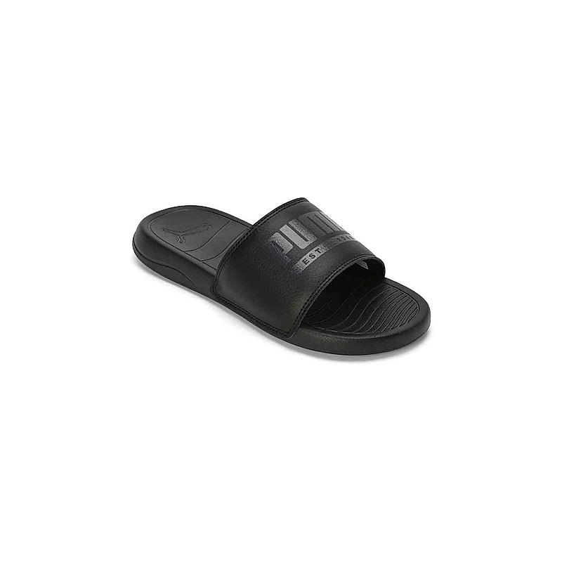 PUMA MEN BLACK POPCAT PACIFY SLIDERS