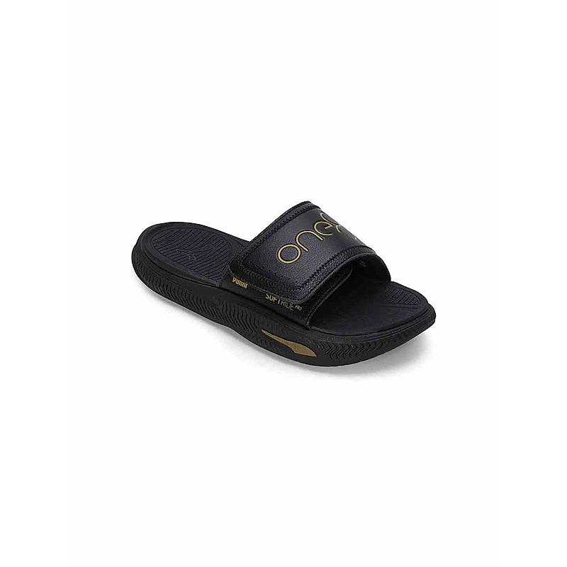 PUMA MEN BLACK SOFTRIDEPRO SLIDE 24 ONE8 SLIDERS