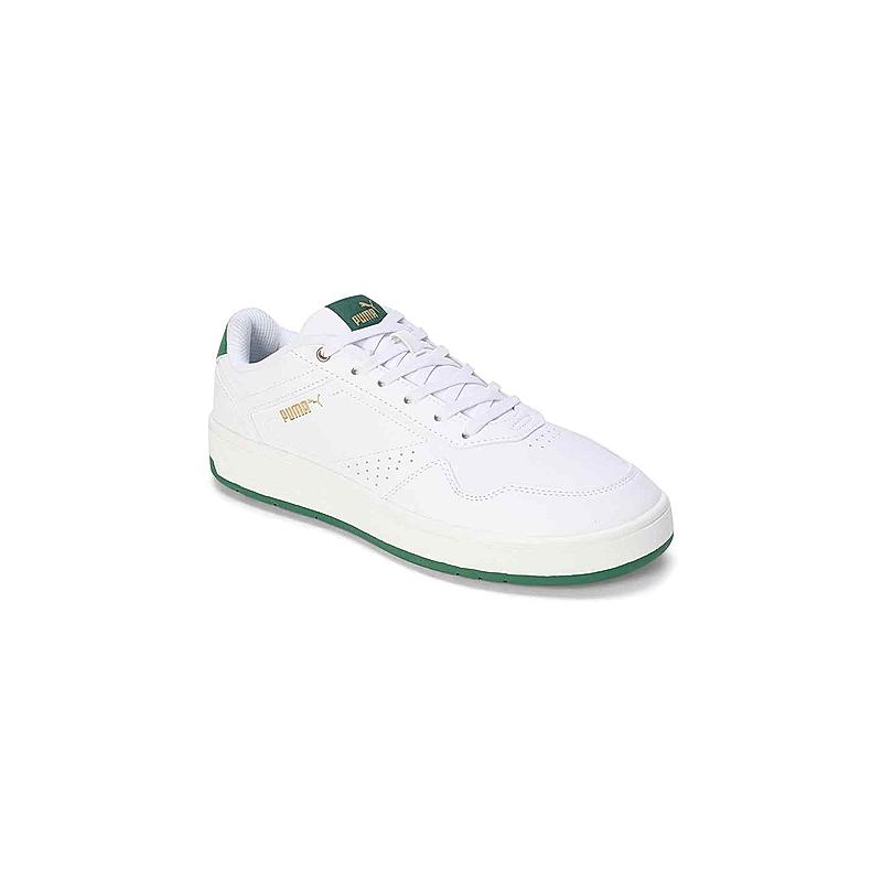 PUMA MEN OFF WHITE COURT CLASSIC RES LACE UP SNEAKERS