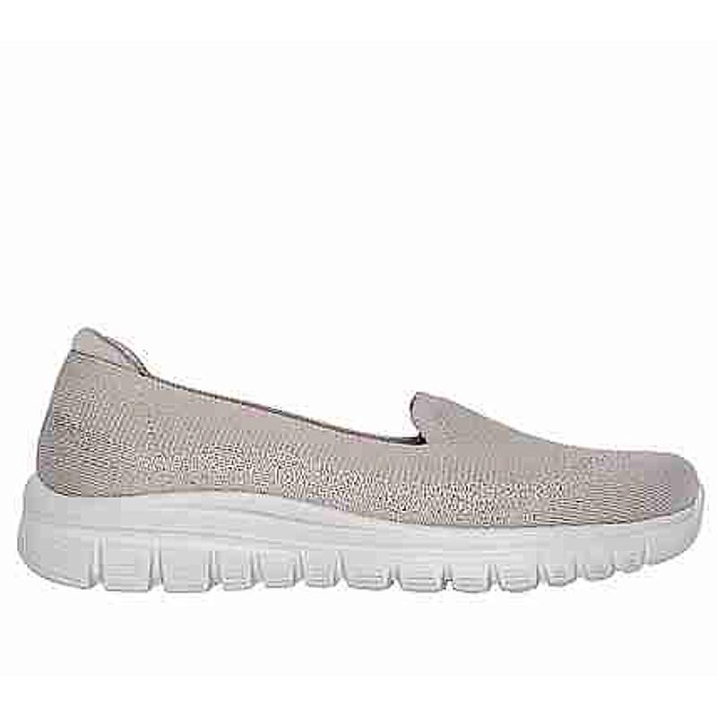 SKECHERS GREY WOMEN GRACEFUL - VIEW FINDER SLIP ON SNEAKERS