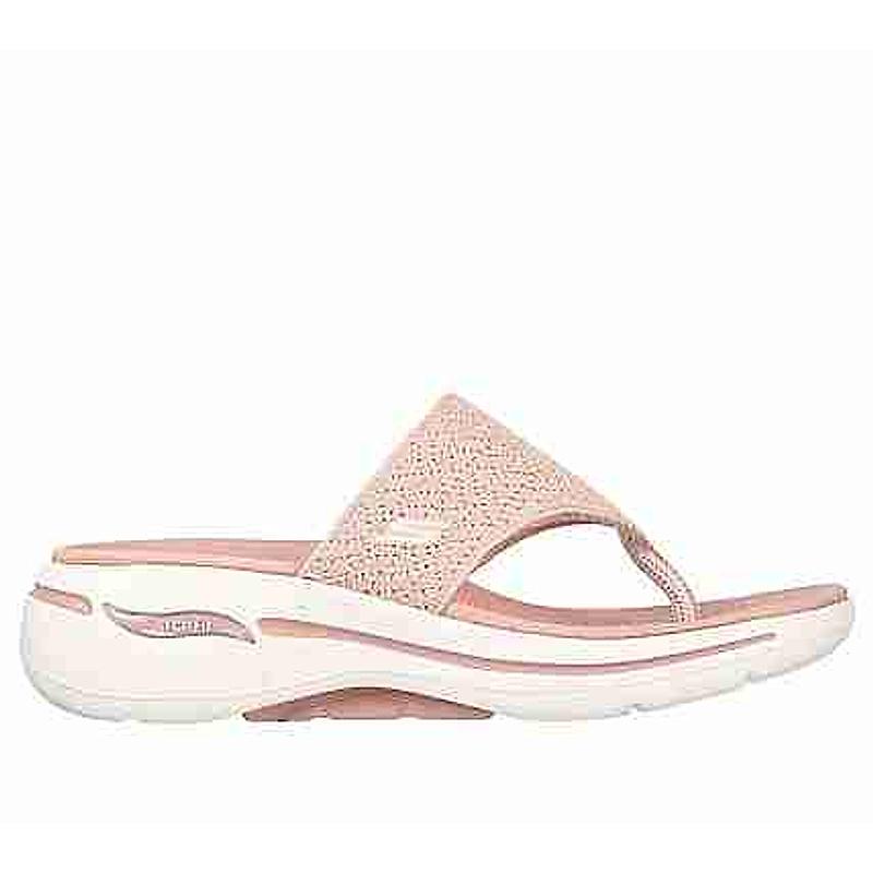 SKECHERS PINK WOMEN GO WALK ARCH FIT SANDAL - WEE