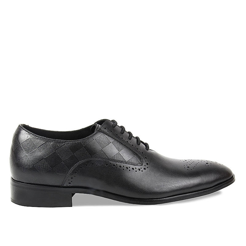 Zuccaro Black formal brogue shoes