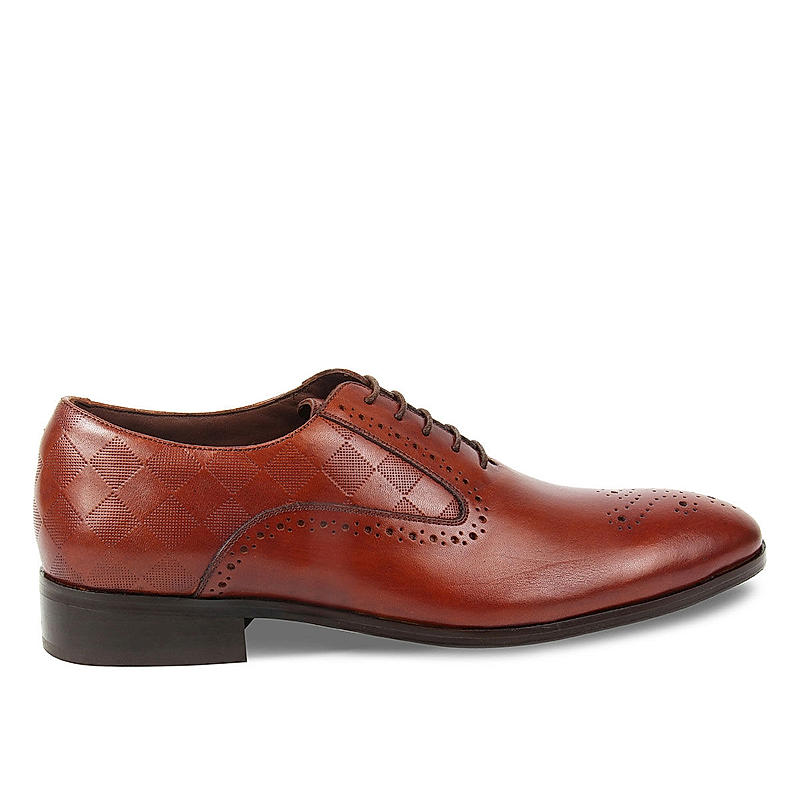 Zuccaro Brown formal brogue shoes