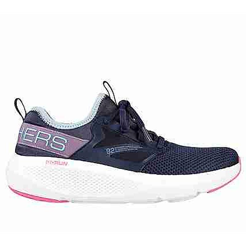 SKECHERS NAVY WOMEN GO RUN ELEVATE- QUICK STRIDE LACE UP SNEAKERS