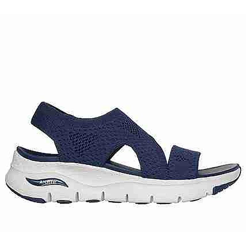 SKECHERS NAVY WOMEN ARCH FIT SANDALS