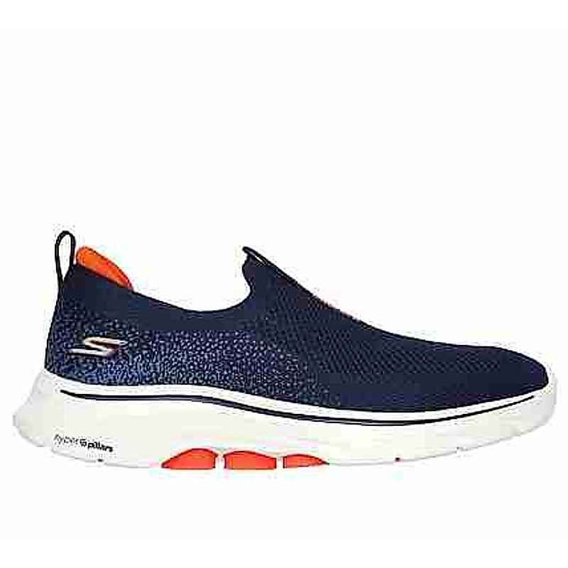 SKECHERS NAVY MEN GO WALK 7 SLIP ON SNEAKERS