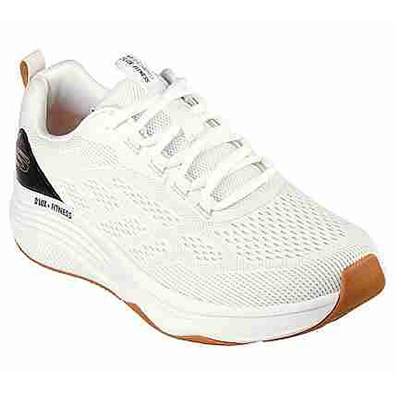 SKECHERS WHITE MEN D'LUX FITNESS-NEW AFFINITY LACE UP SNEAKERS