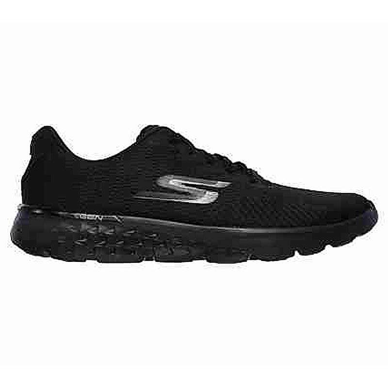 SKECHERS BLACK MEN GO RUN 400 LACE UP SNEAKERS